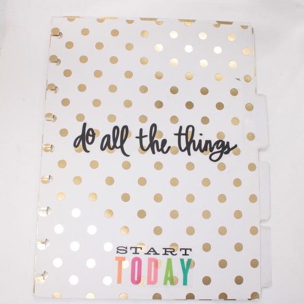 Classic Gold Foil Dividers - Happy Planner DeStash