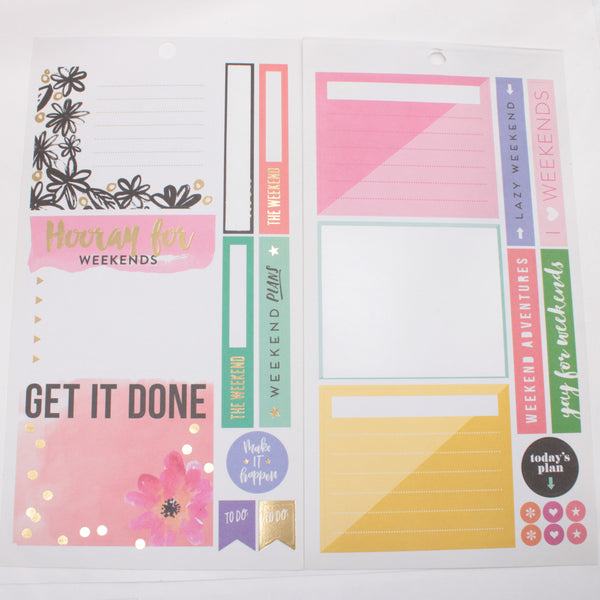 Large Lot of 48 pages of Stickers - Happy Planner DeStash