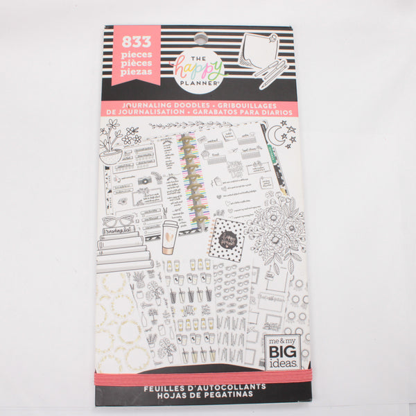 Sticker Book (Mostly Complete) - "Journaling Doodles" (2018) - Happy Planner DeStash