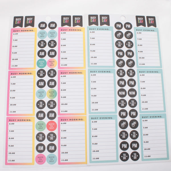 Large Lot of 48 pages of Stickers - Happy Planner DeStash