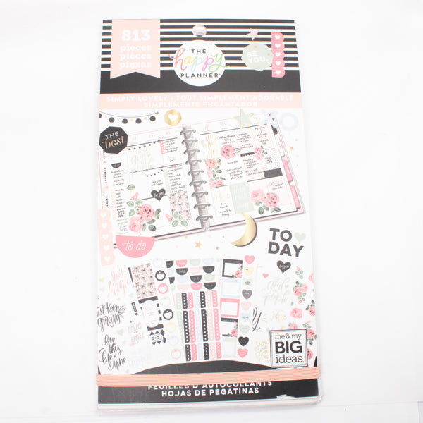 Sticker Book (Full / Unbound) - "Simply Lovely" (2018) - Happy Planner DeStash