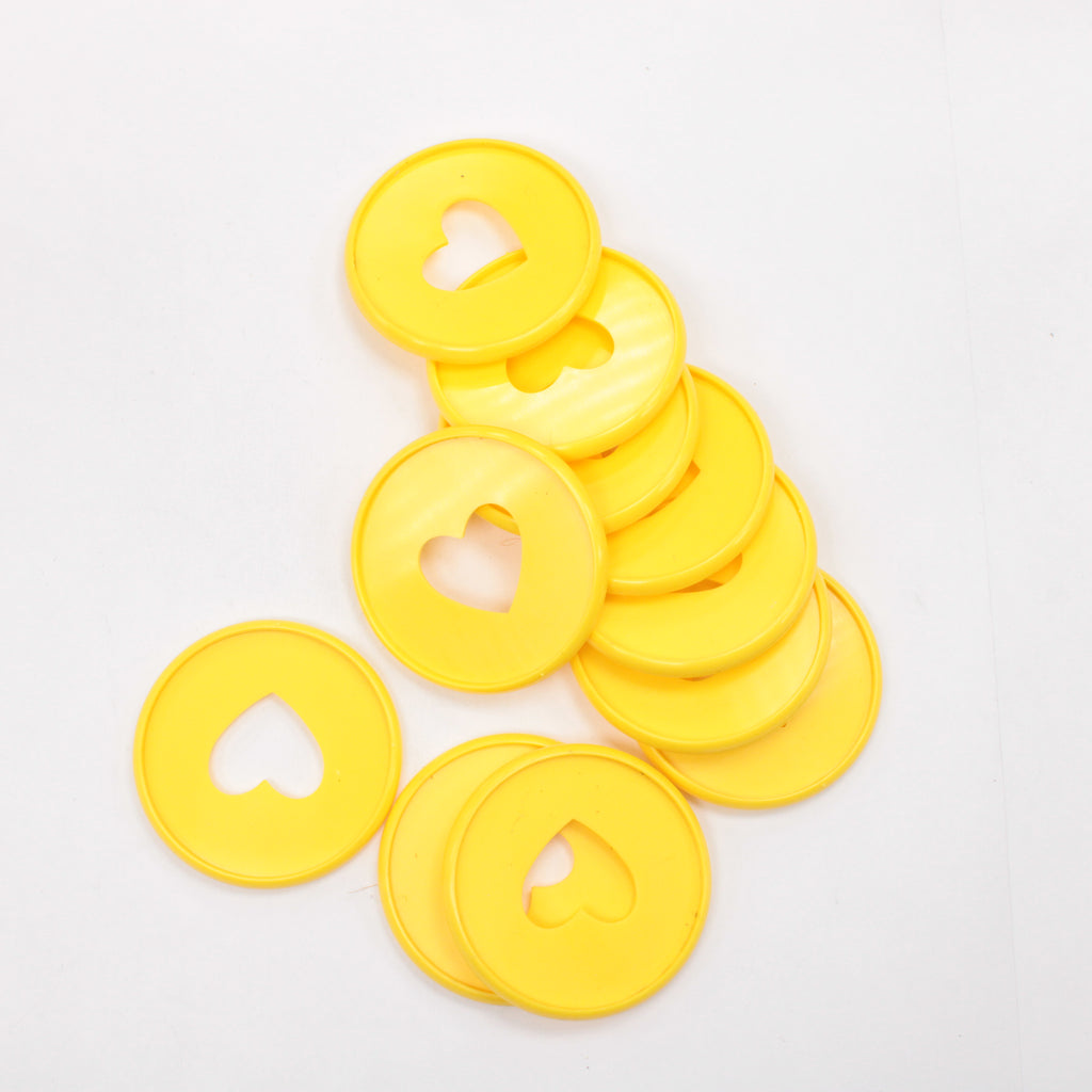 Plastic Expansion Disks (1.75") - Yellow - Happy Planner DeStash