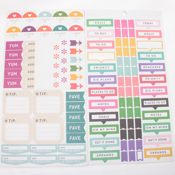 Large Lot of 48 pages of Stickers - Happy Planner DeStash