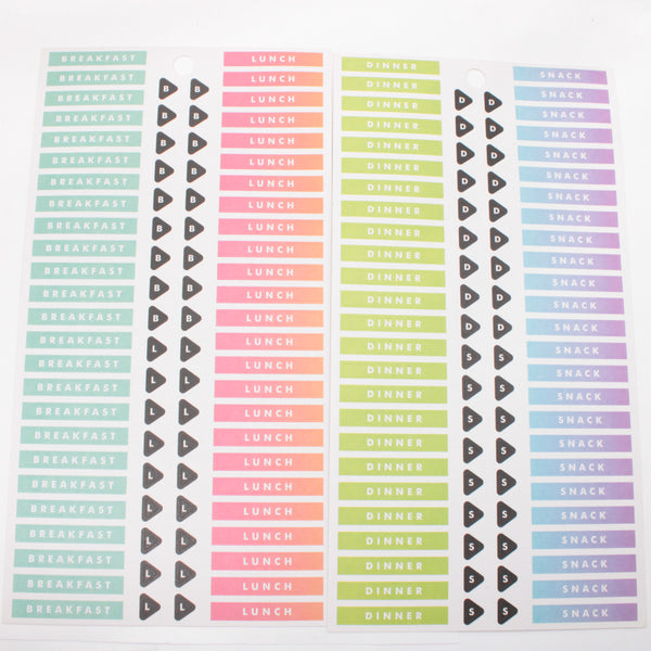 Fitness Stickers 15 SHEETS (see photos) - Happy Planner DeStash