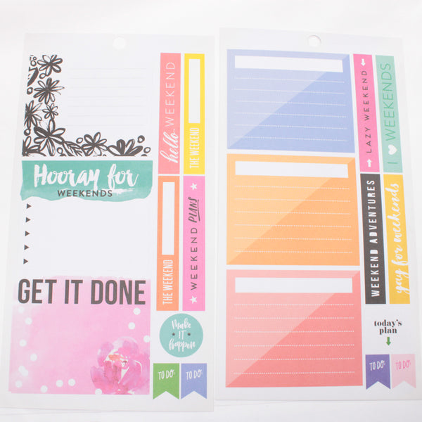 Large Lot of 48 pages of Stickers - Happy Planner DeStash