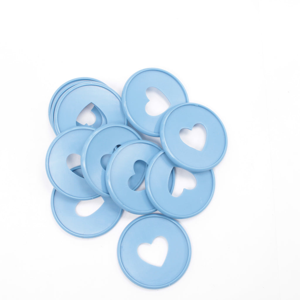 Plastic Expansion Disks (1.75") - Light Blue - Happy Planner DeStash