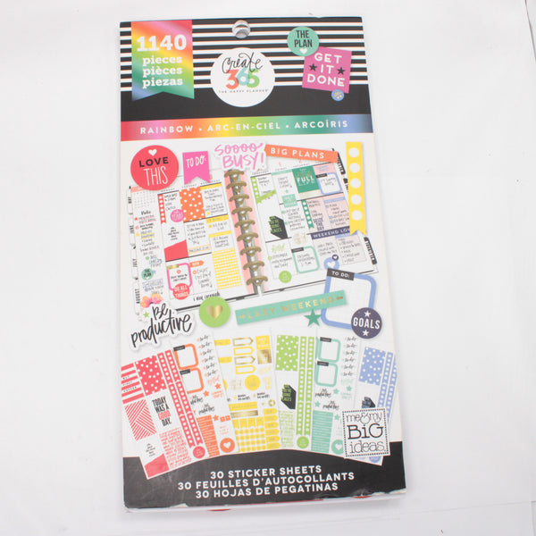 Sticker Book (Partial) - "Rainbow" (2016) - Happy Planner DeStash