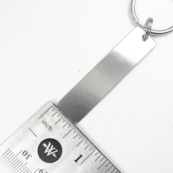 "143" Keychain - Available in Aluminum or Stainless Steel - Personalizable Back