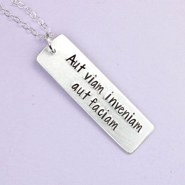 aut viam inveniam aut faciam necklace 