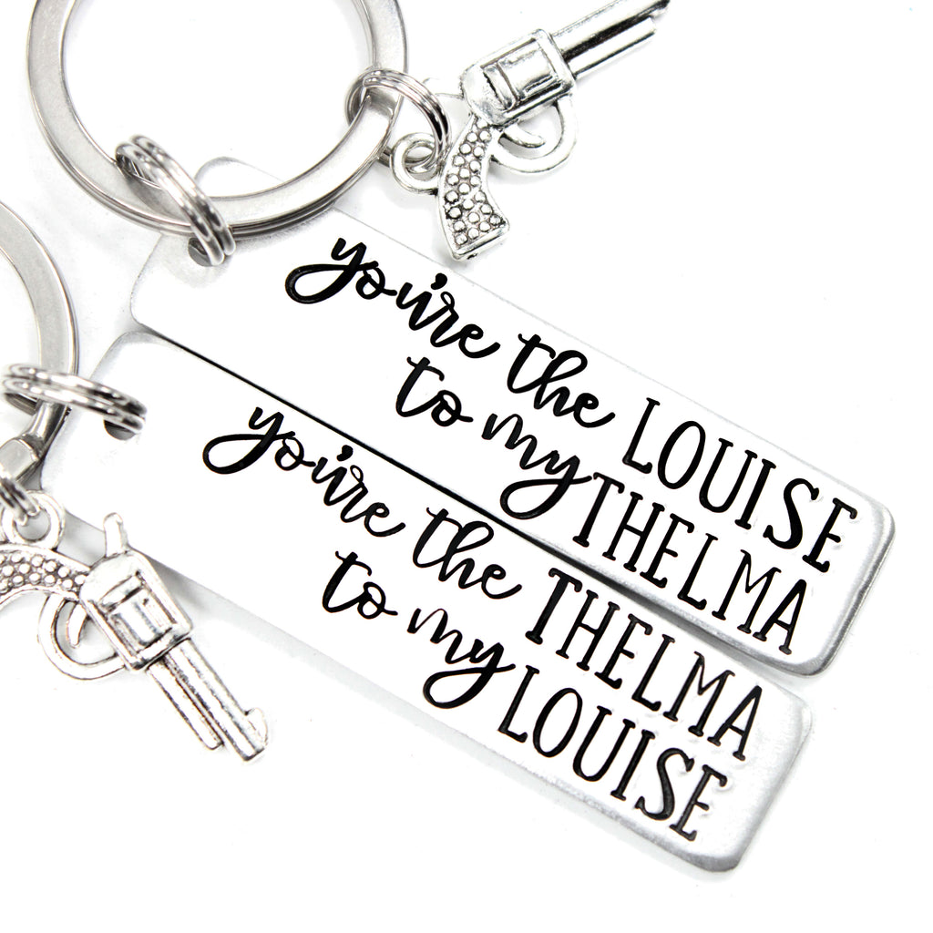 Thelma and Louise Keychain Set Completely Hammered