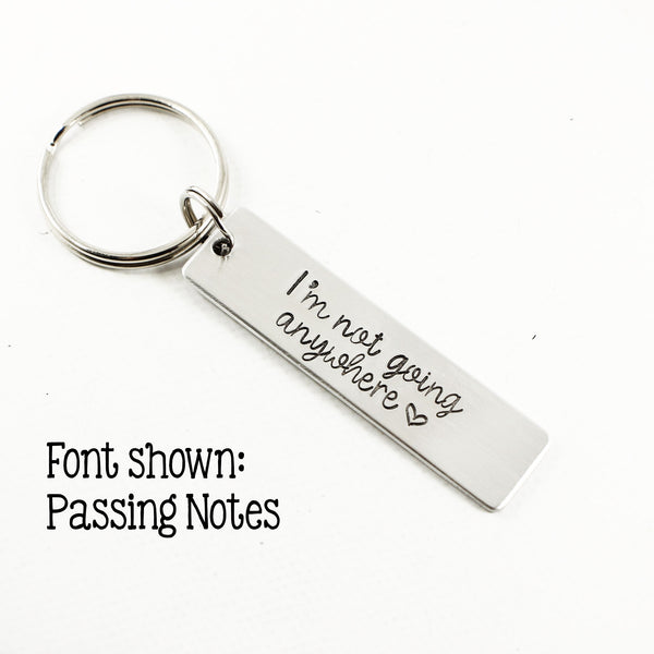 Custom, Hand Stamped Keychain - Completely Hammered